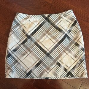 H&M Black and White Mini Skirt